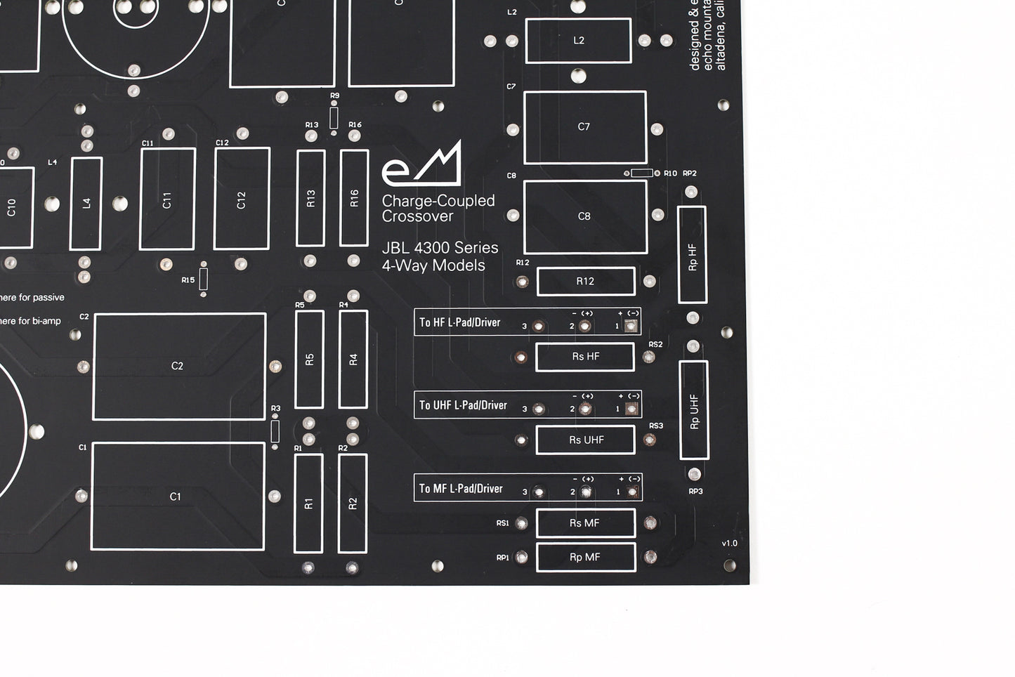 Bi-amp Board Set for JBL 4300 Series 4-way Models